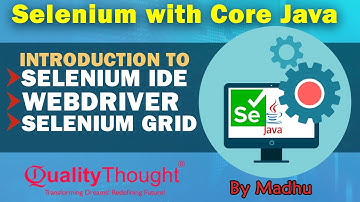 Componets Of Selenium | Understanding IDE | WebDriver | GRID |Selenium Automation Tutorial | QT