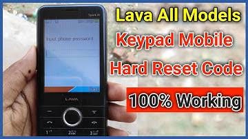 Lava All Models Keypad Mobile Hard Reset Code | How To Hard Reset Lava Keypad Mobile #rathamukhi