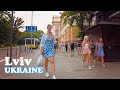 Lviv ukraine walking tour around lviv ivan franko university  4k walk  2023