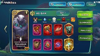 Sulaiman New Hero Full Upgrade.  Art of Conquest