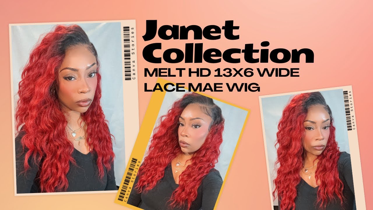 Парик Janet Collection HD 13x6 Lace Wig - Mae | Цена МЕНЕЕ 40 долларов