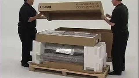 Canon imagePROGRAF iPF700 series large format printer installation 36"