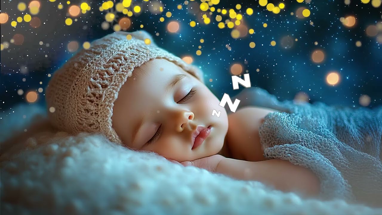 BaBa Black Sheep Lullaby🐑🖤🌟| 10 Hour of Soothing Sleep Music for Your Baby👼🩷🌙 | Fairybee Lullaby🐝