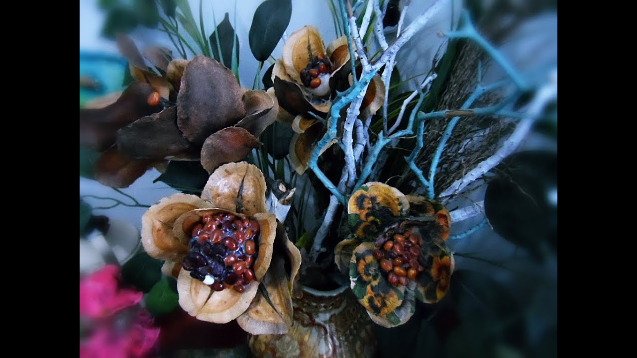 Como fazer flores artesanais com sementes