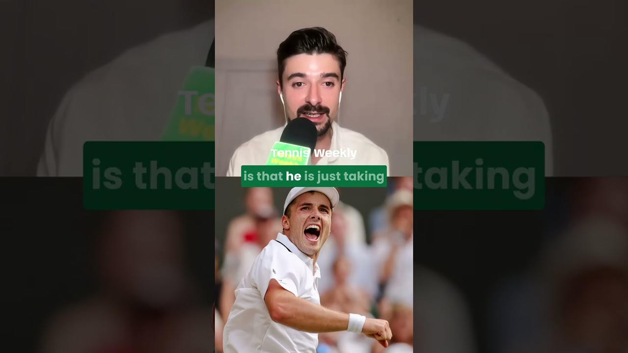 Arthur Fery could playing on Centre Court until he saw Federer was watching #federer #arthurfrey