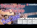 Tutorial Gitar lagu I Love You 3000 menggunakan chord dasar, 7 dan gantung