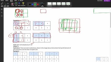3070 Count Submatrices with Top Left Element and Sum Less Than k || Prefix sum (Row + Columns) ✅