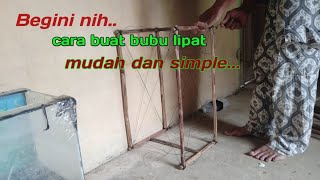 Tahap rakit tali siku bubu lipat mini version bubu lembat khas riau|perangkap ikan sederhana