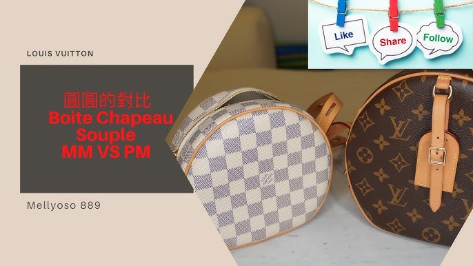 Unboxing LV LOUIS VUITTON BOITE CHAPEAU SOUPLE PM BAG: close up