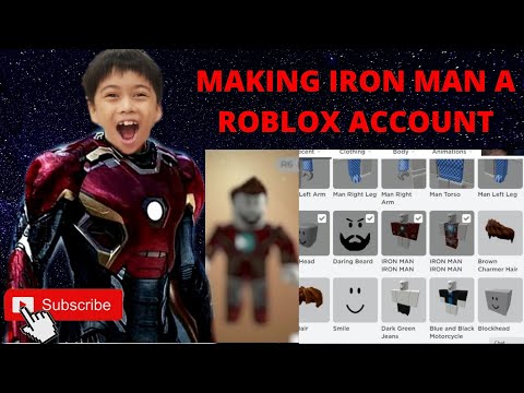 making iron man a roblox account