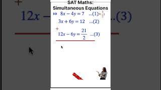 SAT Math Challenge: Simultaneous Equations👨🏽‍🎓👌#satmathhacks #simultaneousequations   #trending