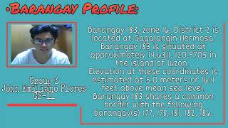 NSTP Portfolio: Community Profiling of Brgy 183