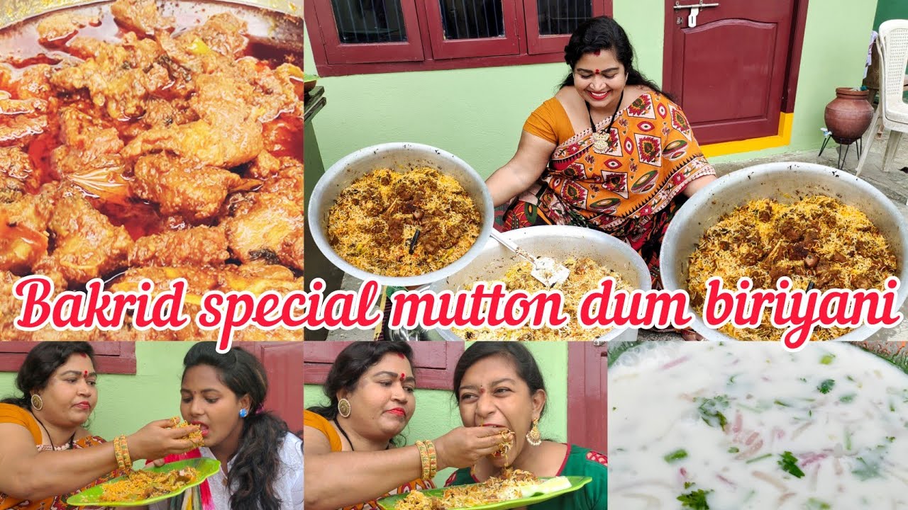 || BAKRID SPECIAL MUTTON DUM  BIRIYANI || CHERRY SATHAKSHI ||