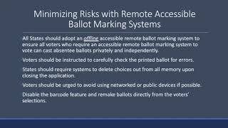 DEF CON Safe Mode Voting Village - Susan Greenhalgh - Remote Online Balloting Delivery