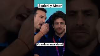 Scaloni y Aimar lloran en el Gol de Messi 🇦🇷