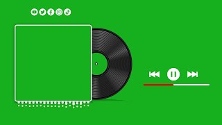 Animated CD Player and Spectrum Green Screen