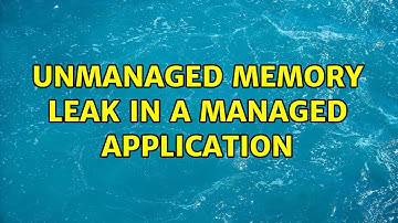 unmanaged memory leak in a managed application