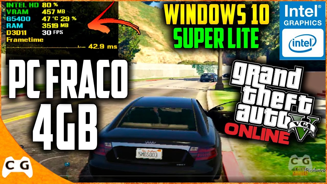 COMO BAIXAR GTA 5 RP EM NOTEBOOK, E PC FRACO (EU CONSEGUI BAIXAR