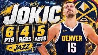 Nikola Jokic 6 pts 4 rebs 5 asts vs Jazz 2026 Preseason