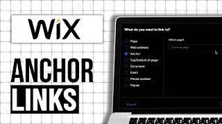 How To Add Anchor Links On Wix (Step By Step)