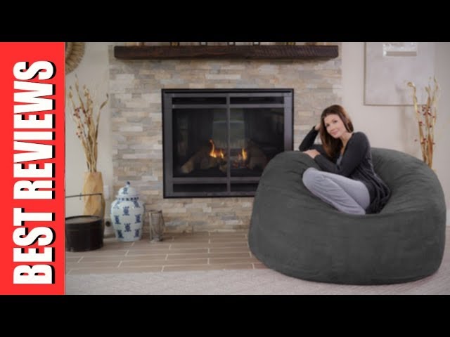 Chill Sack Bean Bag Chair: Giant 5' Memory Foam Furniture Bean Bag - Big  Sofa with Soft Micro Fiber Cover - Charcoal