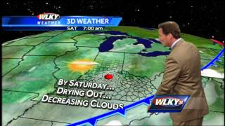 Cloudy skies, cool temps to wrap up work week