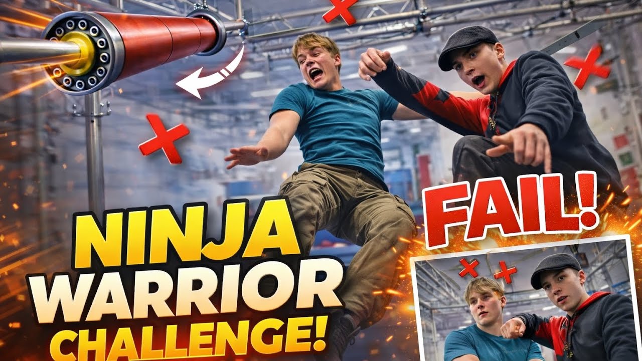 ​EXTREM Ninja Warrior: Wer schafft den weitesten Sprung? (Fails garantiert)