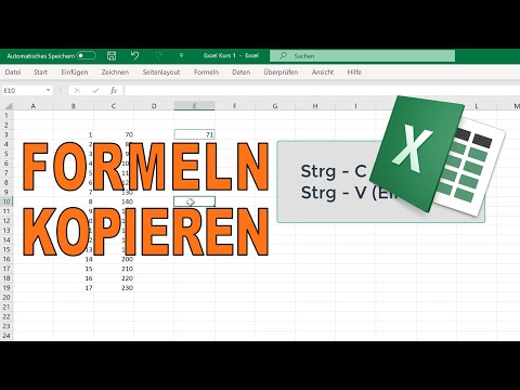 Video: Wie kopiere ich Text in Excel mit Formeln?