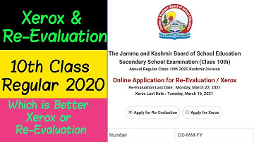10th Class Xerox & Re-evaluation | Which is Better and how to apply