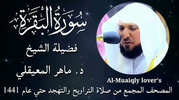 2-سورة البقرة Surat Al-Baqarah المصحف المجمع من صلاة التراويح والتهجد حتي عام 1441الشيخ ماهرالمعيقلي
