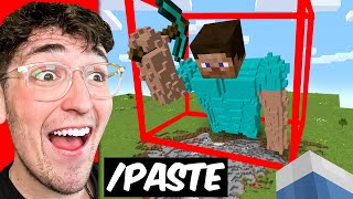 I Secretly Cheated Using \/\/paste in a Minecraft Building Competition