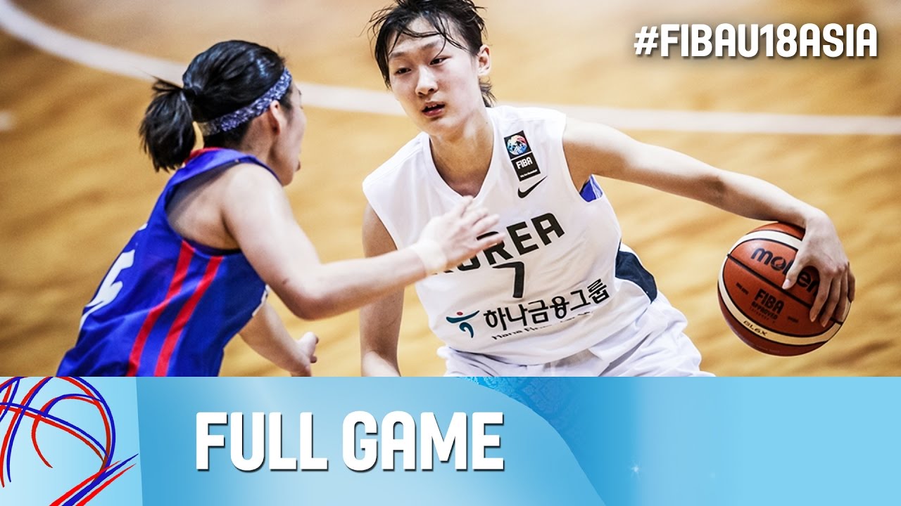 Korea v Chinese Taipei - Full Game - FIBA Asia U18 Championship for Women 2016