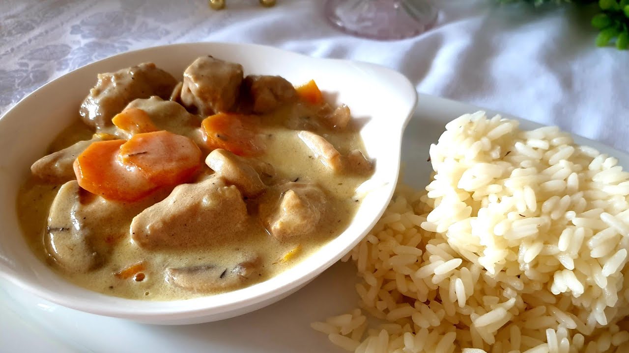 طبق بلانكات اللحم Blanquette de veau