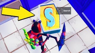 Search The Letter S In Wailing Woods  - SEASON 7 WEEK 4 CHALLENGES Guide - Fortnite