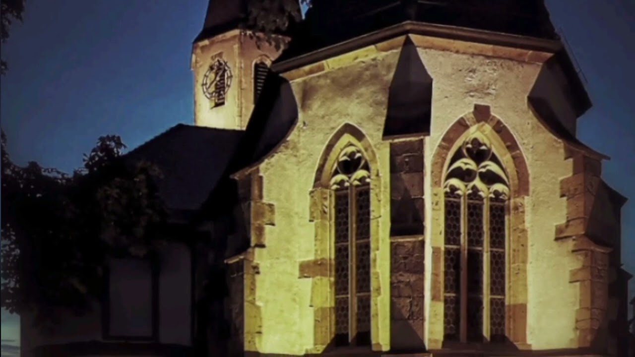 Angelusläuten ev. Kirche St. Vitus und Modestus in Eggenstein, 7 Uhr abends.