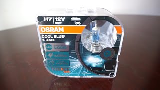 OSRAM COOL BLUE INTENSE NEXT GEN H7 Halogen Review, Unboxing, Road Test