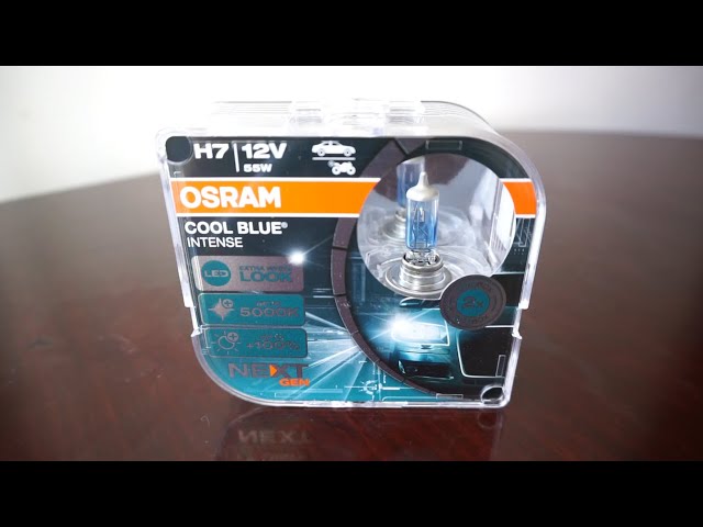 OSRAM COOL BLUE INTENSE NEXT GEN H7 Halogen Review, Unboxing, Road