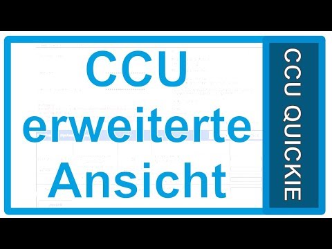 CCU QUICKIE - Eingeschränkte Ansicht deaktivieren (Modus vereinfachte Verknüpfungskonfiguration)