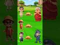 खाना किसने छुड़ाया❓🥰 cartoon video । hindi cartoon story । Police wala cartoon #shorts #cartoon