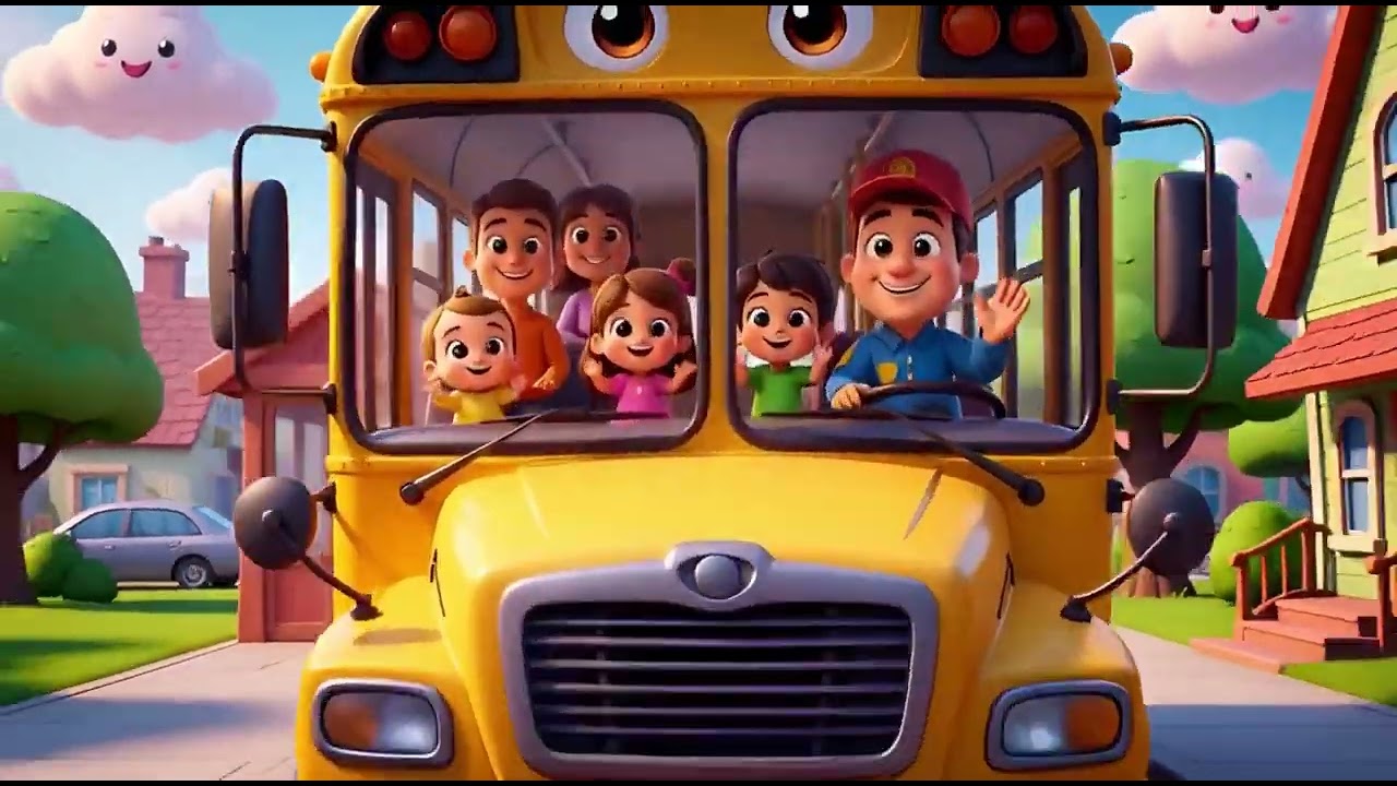 Wheels on the Bus Nursery Rhymes for kids1080p