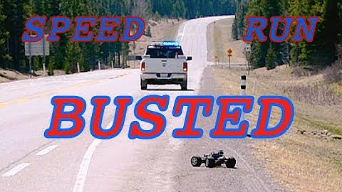 RC CWR E-Revo speed run busted