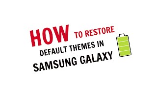 How to restore default themes in Samsung Galaxy phones (One UI) screenshot 5