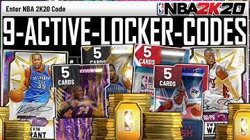 9 FREE *ACTIVE* LOCKER CODES NOW ON NBA 2K20! FREE PACKS, TOKENS, MT & MORE! (NBA 2K20 MYTEAM)