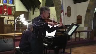 Eric Pritchard, violin, and Carl Banner, piano, perform Sonatas of Bach, Beethoven and Brahms