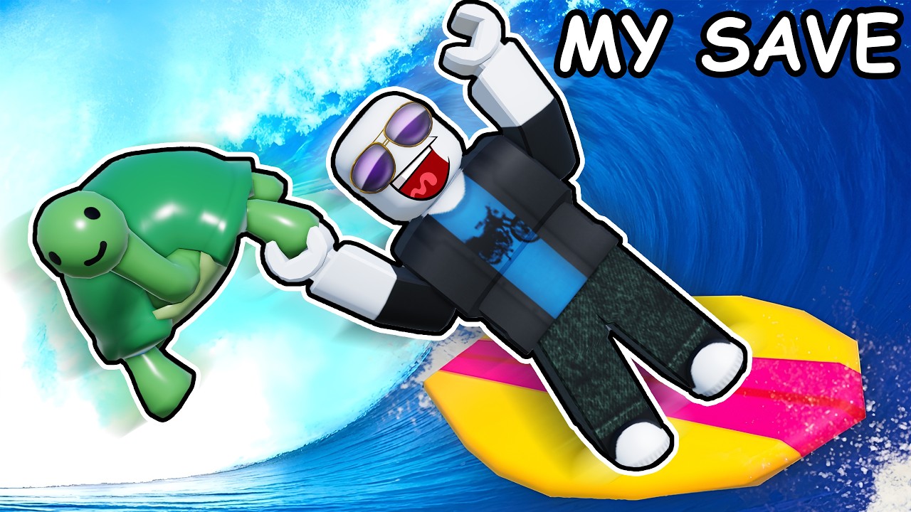 Getting #1 LEADERBOARD in Roblox surf and rescue...
