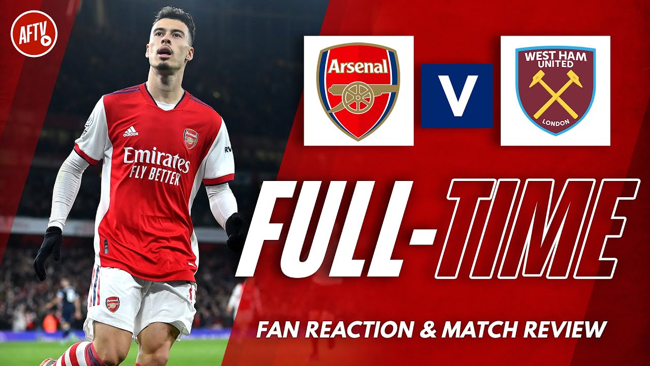 Arsenal vs West Ham Full-Time Live