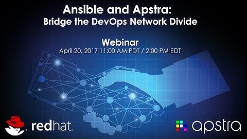 IT Automation - Ansible and Apstra: Bridge the DevOps Divide - Apstra Webinar