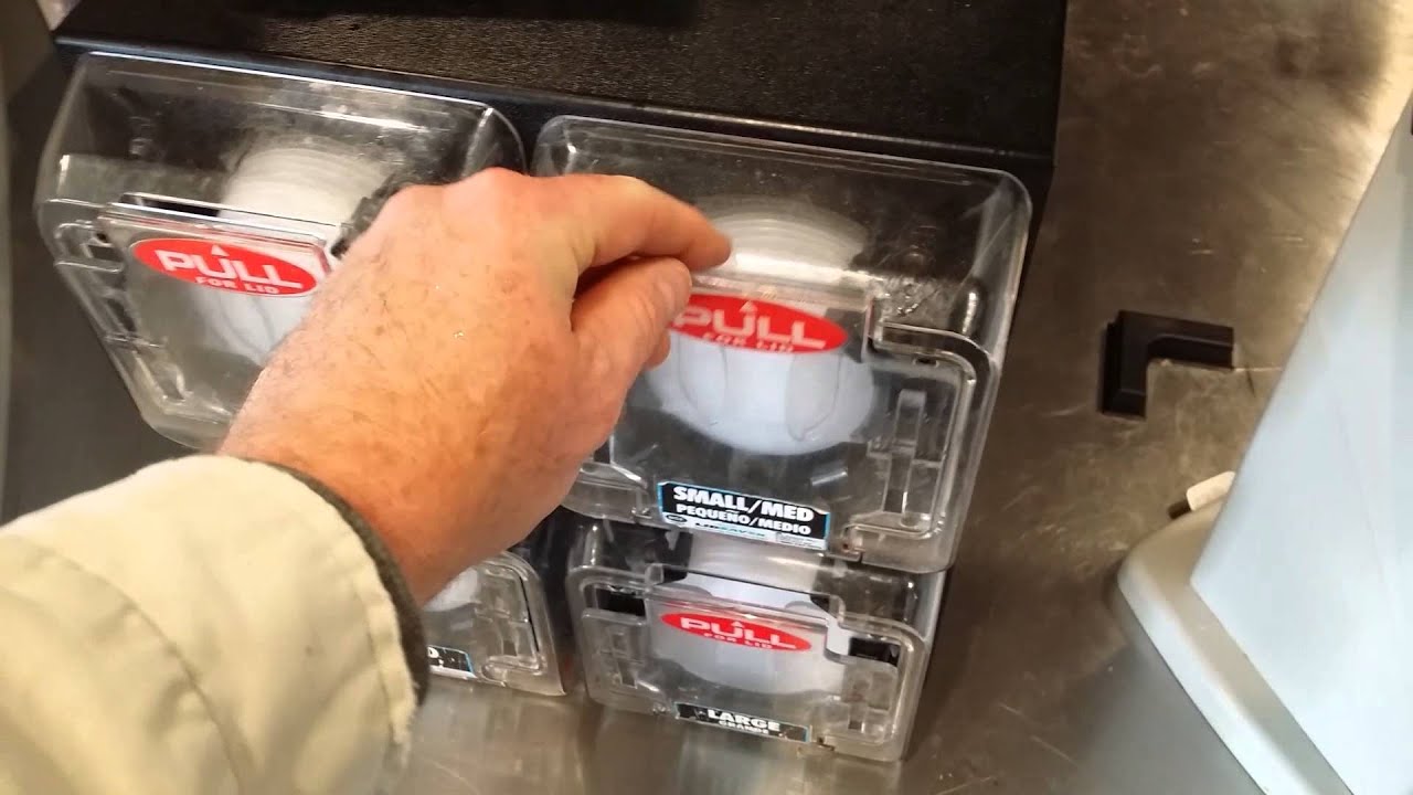 McDonald's lid dispenser YouTube