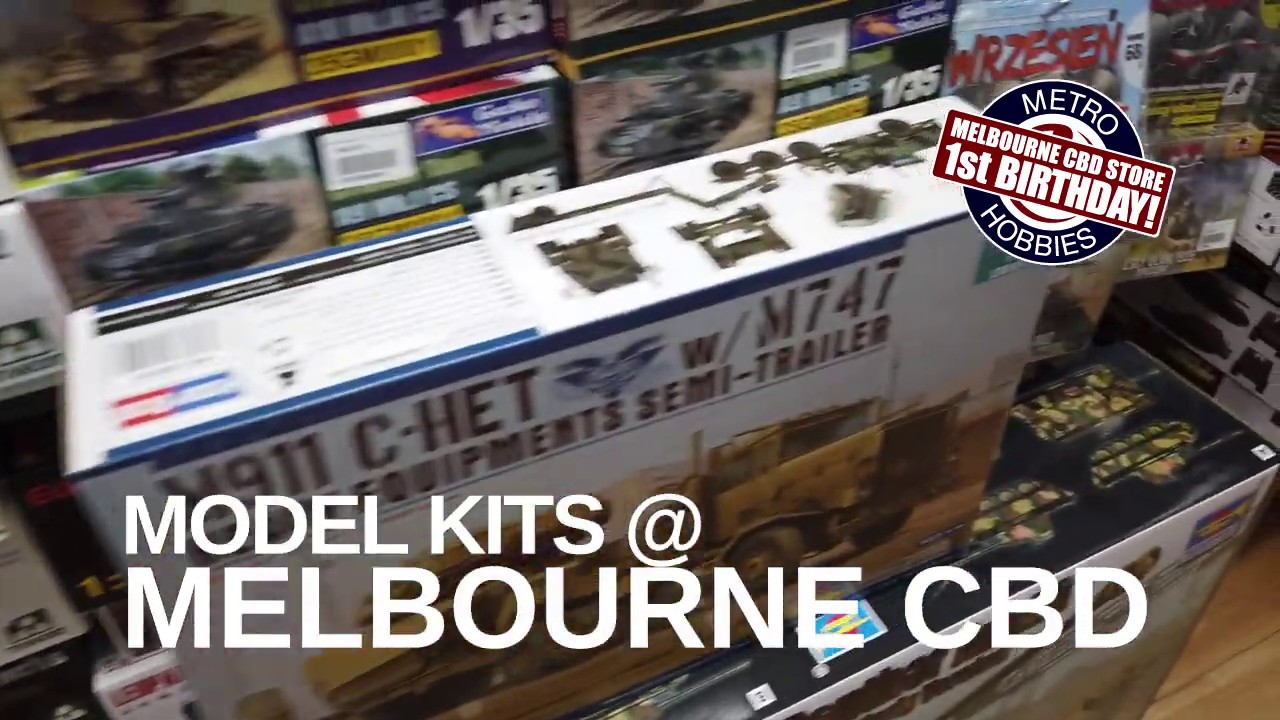 Model kits in the Melbourne CBD Store! - YouTube