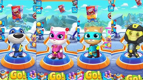 🔥Talking Tom Hero Dash - All Heroes Unlocked! Tom  🆚️Angela Epic Battle | Full Walkthrough Gameplay🎮